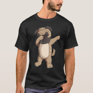Dabbing Pug     Boys Girls Cute Dog Dab Dance T-Shirt