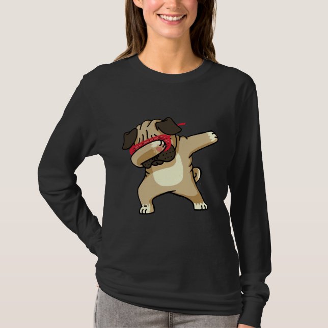 Dabbing Pug Essential T-Shirt 652 (Front)