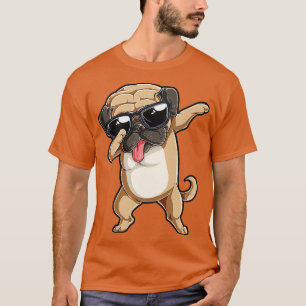 Dabbing Pug T Boys Girls Dab Dance Dog Puppy Lover T-Shirt