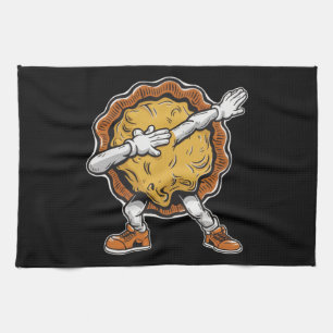 Dabbing Pumpkin Pie Thanksgiving Day Tea Towel
