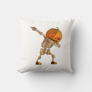 Dabbing Pumpkin - Scary Skeleton Costume - Funny H Cushion
