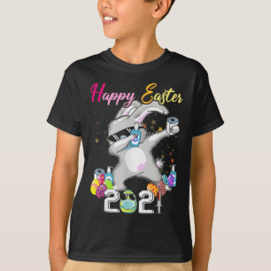 Dabbing Rabbit Easter Day 2021 Eggs T-Shirt