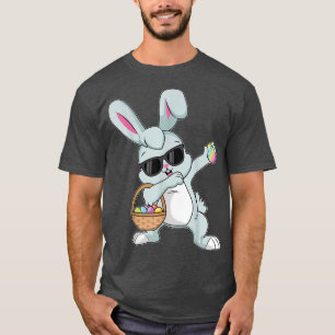 Dabbing Rabbit Easter Day Eggs Bunny Dabbing Boys  T-Shirt