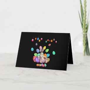 Dabbing Rabbit Easter Day Eggs Card