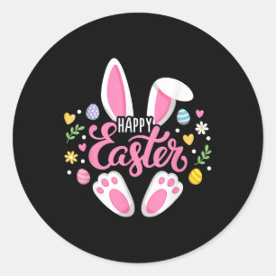 Dabbing Rabbit Easter Day Eggs Dab Boys Girls Kid Classic Round Sticker