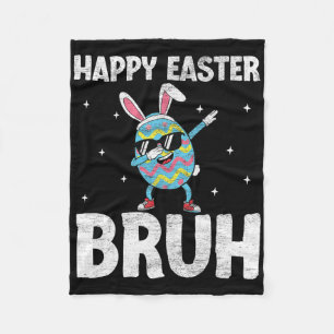 Dabbing Rabbit Easter Day Eggs Dab Boys Girls Kid Fleece Blanket