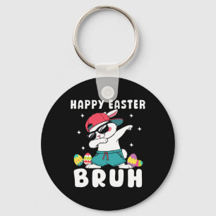 Dabbing Rabbit Easter Day Eggs Dab Boys Girls Kid Key Ring