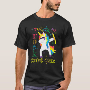 Dabbing Ready To Rock 2nd Grade Unicorn Back To Sc T-Shirt