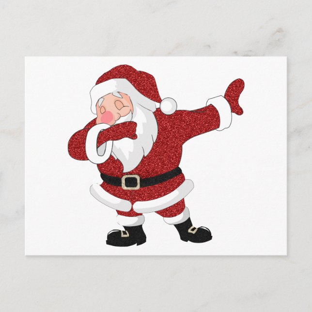 Dabbing Red Santa Claus | Fun Holiday XMAS Humour (Front)