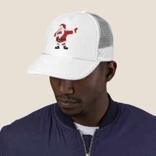 Dabbing Red Santa Claus   Fun Holiday XMAS Humour Trucker Hat
