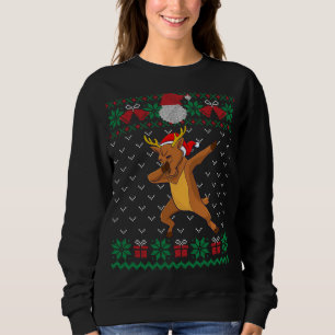 Dabbing Reindeer, Ugly Christmas Sweater Xmas
