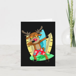 Dabbing Reindeer Xmas In Summer Party Christmas In Card