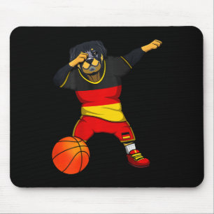 Dabbing Rottweiler Germany Jersey German Sketll Lo Mouse Mat