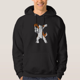 Dabbing Saint Bernard Dog Dab Dance Hoodie
