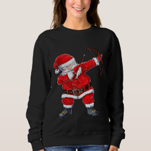 Dabbing Santa Arrow Archery Christmas Xmas  Mens W Sweatshirt