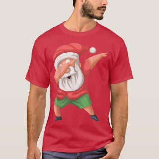 Dabbing Santa Beach Santa Christmas In July Santa  T-Shirt