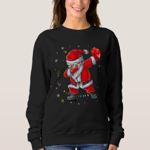 Dabbing Santa Bowling   for Boys Girls Christmas T Sweatshirt
