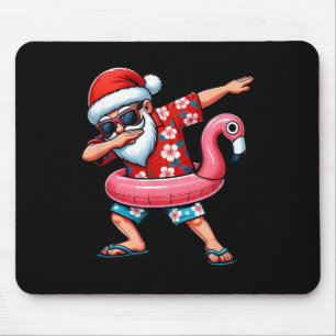 Dabbing Santa Christmas In July Hawaiian Xmas Dab Mouse Mat