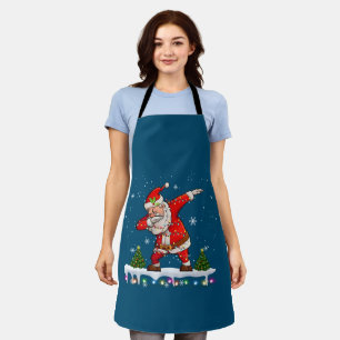 Dabbing Santa Claus Christmas Boys Men Funny Xmas Apron