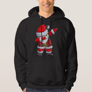 Dabbing Santa Claus Christmas Boys Men Funny Xmas  Hoodie