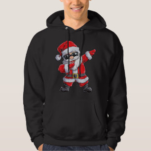 Dabbing Santa Claus Christmas Boys Men Funny Xmas Hoodie
