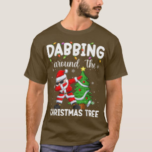 Dabbing Santa Claus Christmas Boys Men Funny Xmas T-Shirt