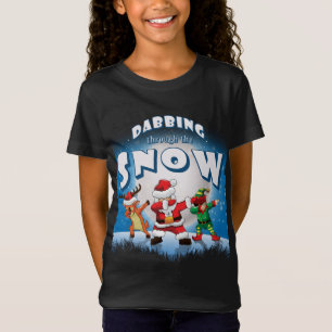 Dabbing Santa Claus Elf Reindeer Christmas Squad P T-Shirt