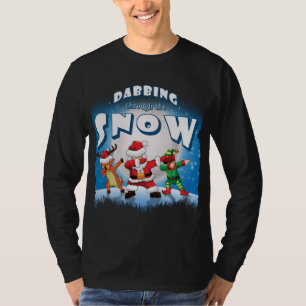 Dabbing Santa Claus Elf Reindeer Christmas Squad P T-Shirt