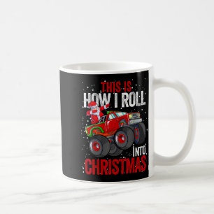 Dabbing Santa Claus Monster Truck Boys Christmas X Coffee Mug