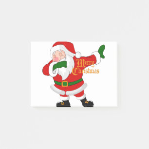 dabbing santa claus post-it notes