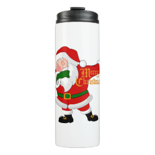 dabbing santa claus thermal tumbler