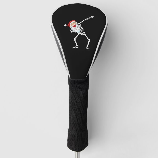 Dabbing Santa  dab dance skeleton   Golf Head Cover (Front)