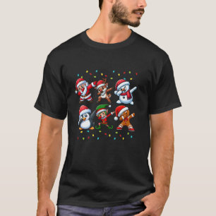 Dabbing Santa Elf Christmas Squad Boys Girls Holid T-Shirt