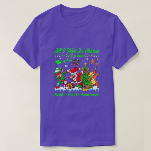 Dabbing Santa Elf Friends Christmas Boys Girls Men T-Shirt (Design Front)