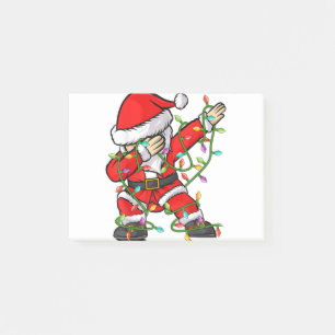Dabbing Santa Elf Friends Xmas Lights Ugly Christm Post-it Notes