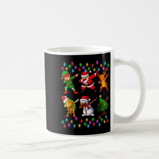 Dabbing Santa Elf Friendship Christmas Boys Kids X Coffee Mug (Right)