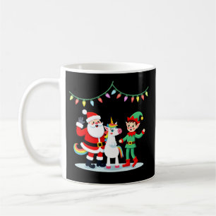 Dabbing Santa Elf Unicorn Christmas Kids Boys Men  Coffee Mug