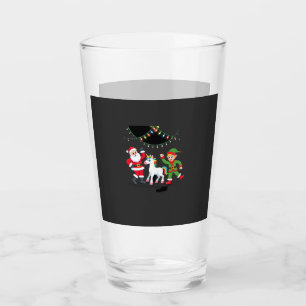 Dabbing Santa Elf Unicorn Christmas Kids Boys Men Glass