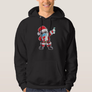Dabbing Santa Face Mask  Christmas Hoodie