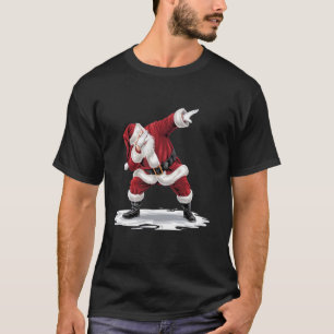 Dabbing Santa Funny Christmas Boys Girls Men Xmas  T-Shirt