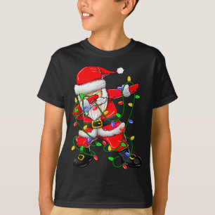 Dabbing Santa Funny Christmas Shirts Women 2024 Bo