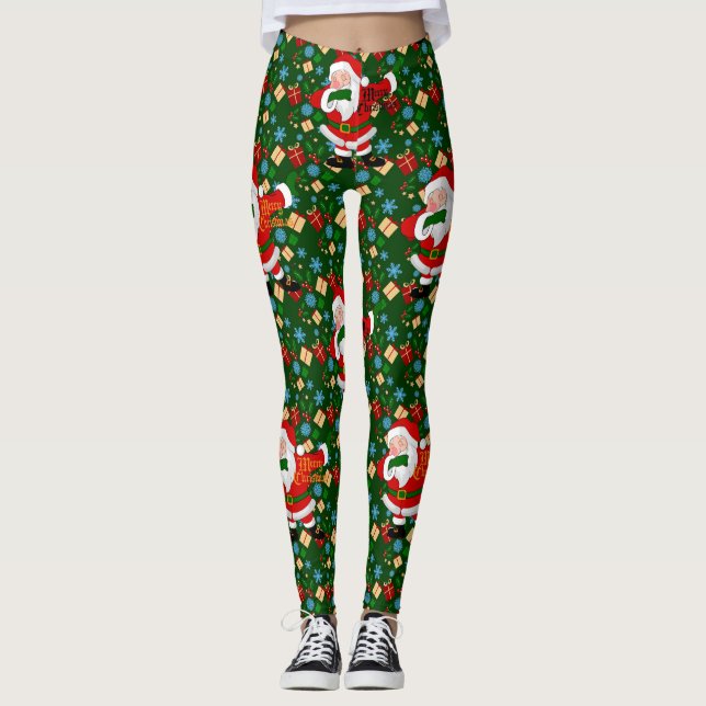 dabbing santa leggings (Front)