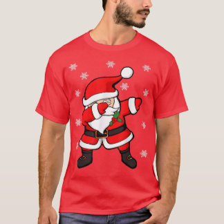 Dabbing Santa Santa Claus Funny Christmas  T-Shirt
