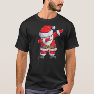 Dabbing Santa Shirt Christmas Boys Kids Men Xmas