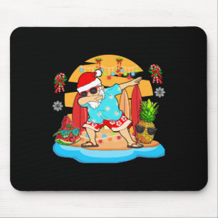 Dabbing Santa Sungles With Pineapple Watermelon On Mouse Mat