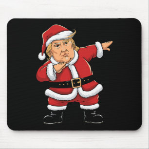Dabbing Santa Trump Xmas Lights Girls Boys Kids Ch Mouse Mat