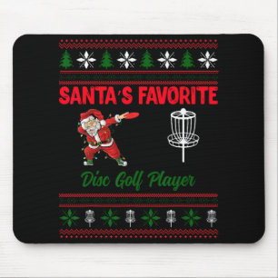 Dabbing Santa's Favourite Disc Golf Player Christm Mouse Mat