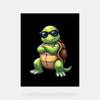 Dabbing Sea Turtle Animal Lover Save The Turtles ( Acrylic Sign