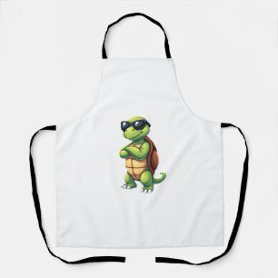 Dabbing Sea Turtle Animal Lover Save The Turtles ( Apron