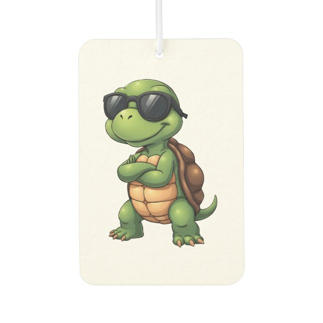 Dabbing Sea Turtle Animal Lover Save The Turtles ( Car Air Freshener (Front)